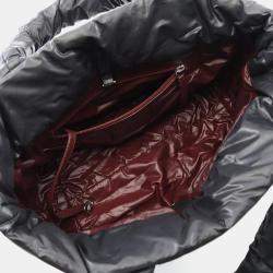 Pre Owned Chanel Coco Cocoon Black Nylon Reversible Tote Bag