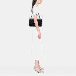 Pre Owned Chanel Black Jumbo Classic Caviar Double Flap