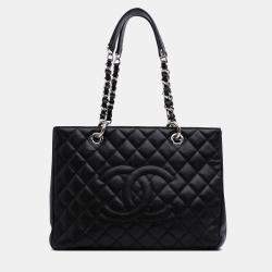 Chanel Black Caviar Grand Shopping Tote
