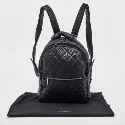 Pre Owned Chanel Black Quilted Nylon Coco Cocoon Backpack
