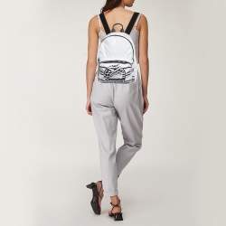 Pre Owned Chanel White Vinyl La Pausa Bay Backpack