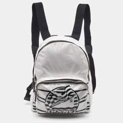 Pre Owned Chanel White Vinyl La Pausa Bay Backpack