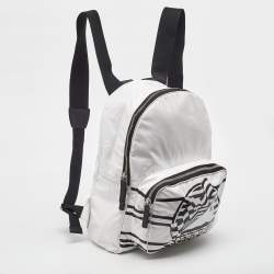 Pre Owned Chanel White Vinyl La Pausa Bay Backpack