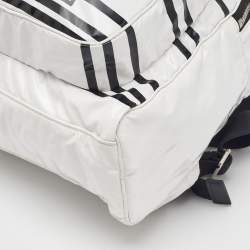 Pre Owned Chanel White Vinyl La Pausa Bay Backpack
