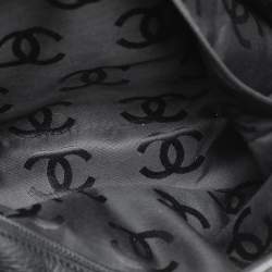 Pre Owned Chanel Black Quilted Wild Stitch Leather CC Shoulder Bag