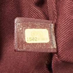 Pre Owned Chanel Dark Brown Quilted Leather Istanbul Accordion Flap Bag