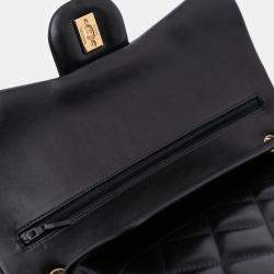 Pre Owned Chanel Black Jumbo Classic Lambskin Double Flap