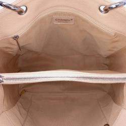 Pre Owned Chanel Brown Caviar Grand Shopping Tote