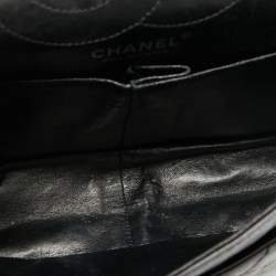 Pre Owned Chanel Black Quilted Aged Leather Classic 226 Reissue 2.55 Flap Bag