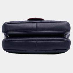 Pre Owned Chanel Blue Paris-Greece Calfskin Archi Chic Flap Bag