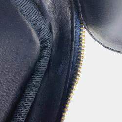 Pre Owned Chanel Vanity Bag 2Waybag Blue Denim