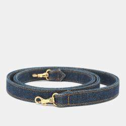 Pre Owned Chanel Vanity Bag 2Waybag Blue Denim