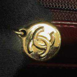 Pre Owned Chanel Half Moon Black Quilted Lambskin Chain Shoulder Bag