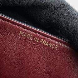 Pre Owned Chanel Half Moon Black Quilted Lambskin Chain Shoulder Bag