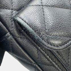 مملوكة مسبقًا حقيبة ظهر شانيل ماتلاسيه تيمليس كلاسيك ميني سوداء جلد كافيار