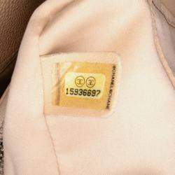 Pre Owned Chanel Beige Caviar Grand Shopping Tote