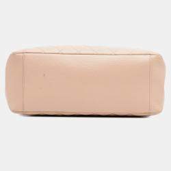 Pre Owned Chanel Beige Caviar Grand Shopping Tote