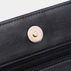 Pre Owned Chanel Black Quilted Calfskin Chain Around Boy Wallet on Chain