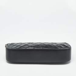 Pre Owned Chanel Black Quilted Leather CC Pochette Bag