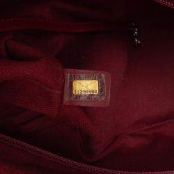 Pre Owned Chanel White Large Quilted Aged Calfskin Cotton Club Tote
