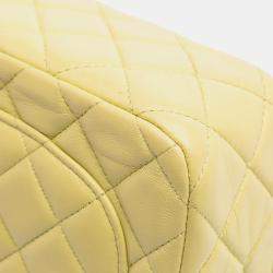 Pre Owned Chanel Green Mini Square Lambskin Casino Royale Charms Single Flap