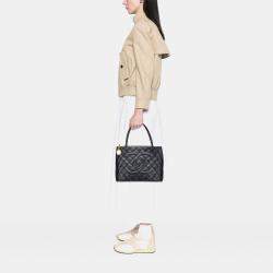Pre Owned Chanel Black Caviar Medallion Tote