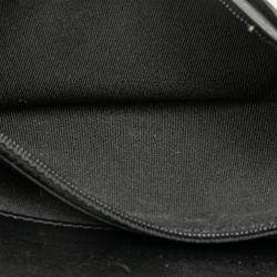 Pre Owned Chanel Black Quilted Caviar Boy Yen Long Wallet