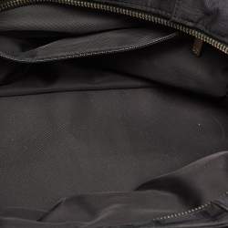 Pre Owned Chanel Black Nylon Travel Ligne Satchel