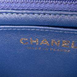 Pre Owned Chanel Multicolor Denim Mini Rectangular Classic Single Flap Bag