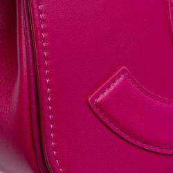 Pre Owned Chanel Pink Lambskin CC Mania Flap