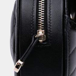 Pre Owned Chanel Black Mini Lambskin CC in Love Heart Crossbody