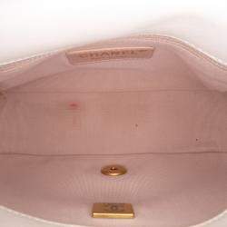 Pre Owned Chanel White Small Quilted Lambskin On And On Chain Flap