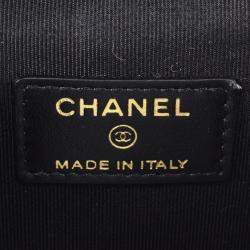 Pre Owned Chanel Vanity Mini Black Leather Shoulder Bag
