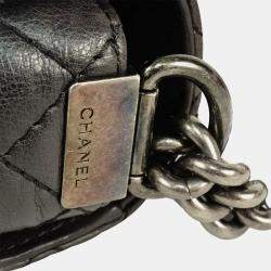 Pre Owned Chanel Boy Black Calfskin Shoulder Bag