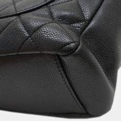 Pre Owned Chanel PST Black Leather Tote Bag