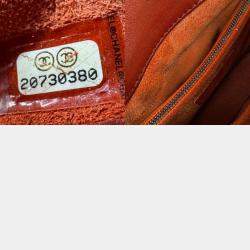 Pre Owned Chanel Red Leather Shoulder Bag