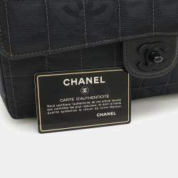 Pre Owned Chanel New Travel Line Black Nylon Chain Shoulder Bag