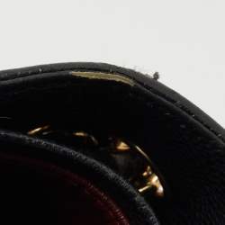 Pre Owned Chanel Black Quilted Caviar Leather Maxi Classic Double Flap Bag