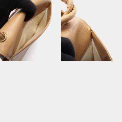 Pre Owned Chanel Twist CC Beige Leather Shoulder Bag