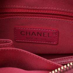 Pre Owned Chanel Gabriel De Chanel Small Pink Leather Hobo Shoulder Bag