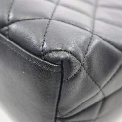 Pre Owned Chanel Matelasse Black Lambskin Crossbody Bag