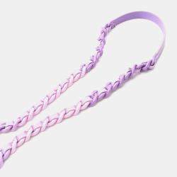 Pre Owned Chanel Matelasse Plastic Chain Shoulder Bag Crossbody Calfskin Purple