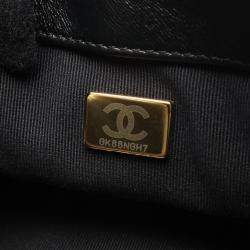 مملو�كة مسبقًا حقيبة شانيل الكتف المتقاطع بسلسلة ماتيلسي جلد أسود سي سي