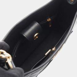 Pre Owned Chanel CC Black Lambskin Chain Hobo Bag