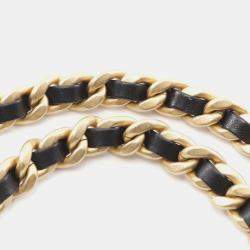 Pre Owned Chanel CC Black Lambskin Chain Hobo Bag