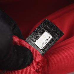 Pre Owned حقيبة كتف شانيل 19 ديكس-نوف ماتيلاسي بسلسلة من جلد الحمل أسود