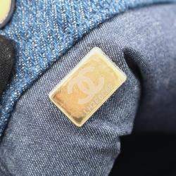 Pre Owned Chanel CC Denim Navy Chain Shoulder Bag