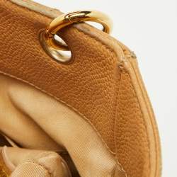Pre Owned Chanel Beige Quilted Caviar Leather Petite Shopper Tote