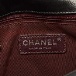 Pre Owned Chanel Black Mixed Quilted Leather Medium Coco Boy Flap Bag
