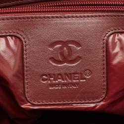 Pre Owned Chanel Black Quilted Nylon Coco Cocoon Bowler Bag